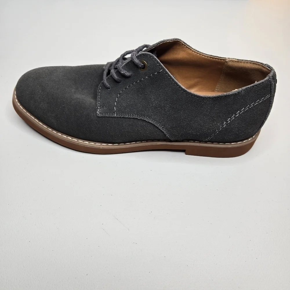 Tommy Hilfiger Men's Gray Seaside Leather Suede Shoes Size 8